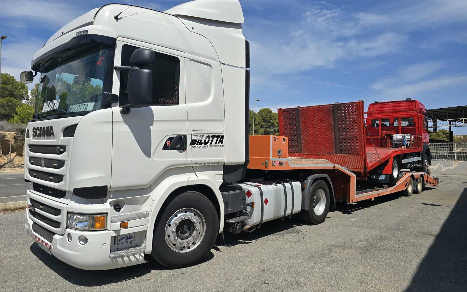 Transportes Bilotta recovery truck in Alicante